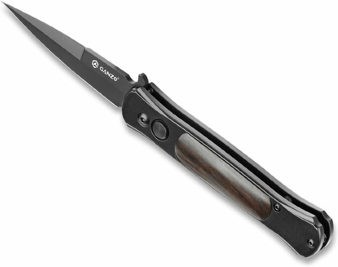 GANZO Zatvárací nôž G707B ButtonLock Black - black (G707B)