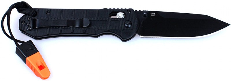 GANZO Zatvárací nôž G7453P 440C/G10 Black - black (G7453P-BK)