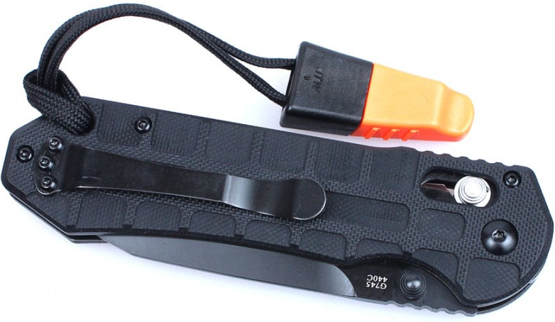 GANZO Zatvárací nôž G7453P 440C/G10 Black - black (G7453P-BK)