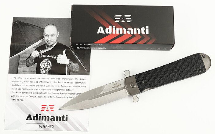 GANZO Zatvárací nôž Samson Adimanti - black