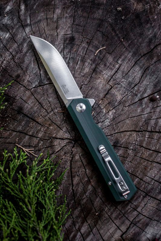 GANZO FIREBIRD Zatvárací nôž FH11 FlipperLock - green (FH11-GB)