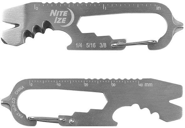 NITE IZE Multitool DoohicKey+ Key Tool - steel (KMTSE-11-R3)