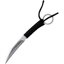 TAC FORCE Nôž s pevnou čepeľou Fixed Blade w/ finger ring - black cord (TFFIX022BK)