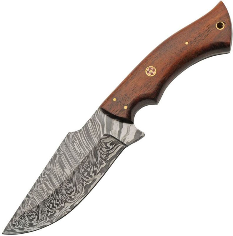DAMASCUS Nôž s pevnou čepeľou Drop Point Hunter - wood (DM1343)