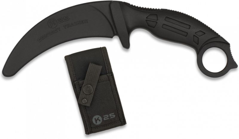 K25 Tréningový nôž Contact Trainer Karambit 10,2cm - black (32336)