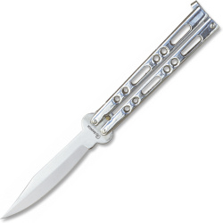 ALBAINOX Nôž motýlik Abanico Zamak 10cm - chrome (02053-C)