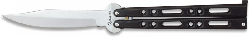 ALBAINOX Nôž motýlik Abanico Zamak 10cm - black (02053-N)