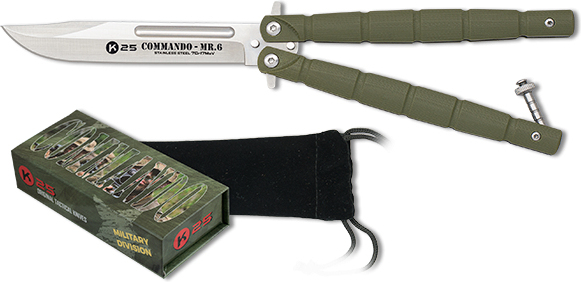 K25 Nôž motýlik Commando MR.6 - grey (02232)