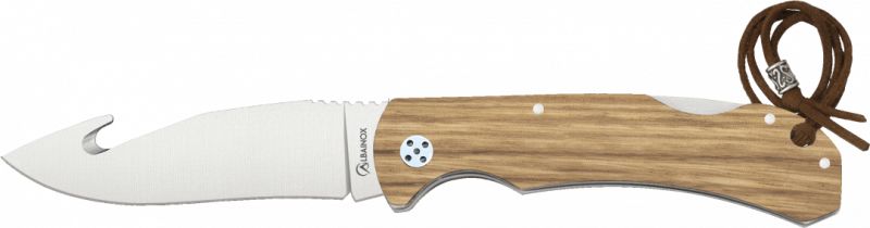 ALBAINOX Zatvárací nôž Skinner Zebra 9cm - wood (18831)