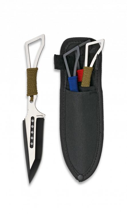 ALBAINOX Vrhací nôž 17 sada 3ks - šedý (32458)