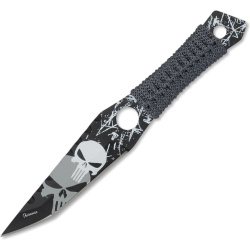 ALBAINOX Vrhací nôž 10,3cm Skulls Black - grey (32548)