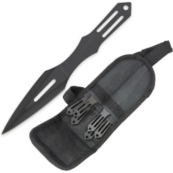 ALBAINOX Vrhací nôž 5,8cm Black, sada 6ks - black (32841)