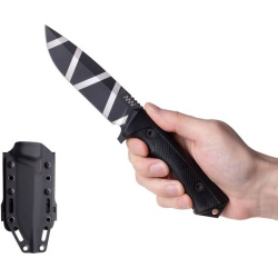 ANVKnives Nôž s pevnou čepeľou P250 Sleipner/GRNPU Black Camo - black (ANVP250-001)