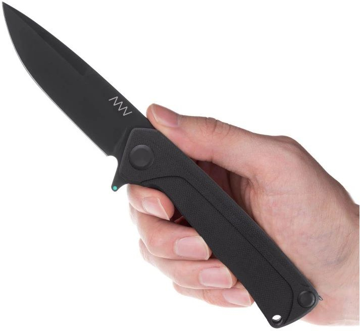 ANVKnives Zatvárací nôž Z100 Sleipner/G10 Liner Lock DLC - black (ANVZ100-057)