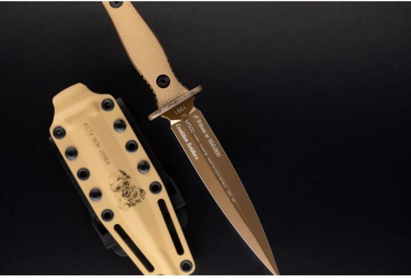 ANVKnives Nôž s pevnou čepeľou M500 Kamba Desert Storm Elmax/G10 - coyote (ANVM500-011)