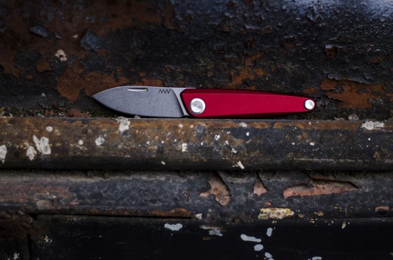 ANVKnives Zatvárací nôž Z050 Sleipner/Dural SW Slipjoint - červený (ANVZ050-002)