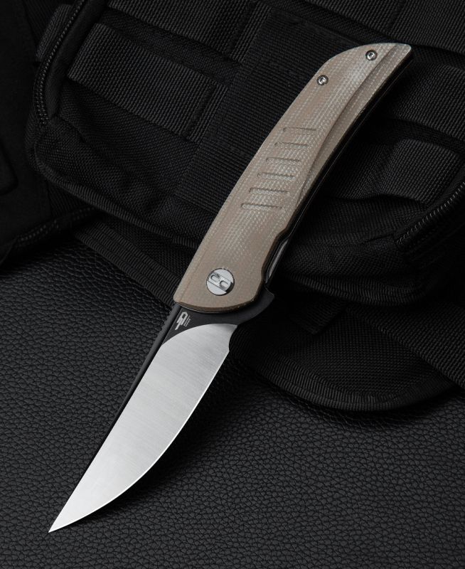 BESTECH Zatvárací nôž SWIFT LinerLock  - beige (BG30C-2)