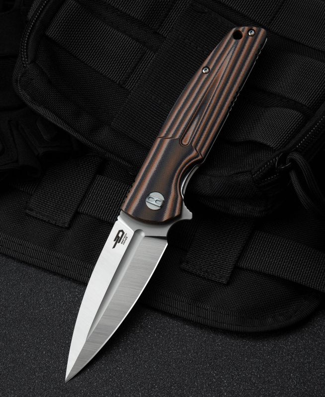 BESTECH Zatvárací nôž FIN LinerLock - black / beige (BG34C-1)