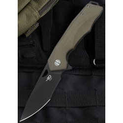 BESTECH Zatvárací nôž TOUCAN LinerLock Grey PVD - beige (BG14C-2)