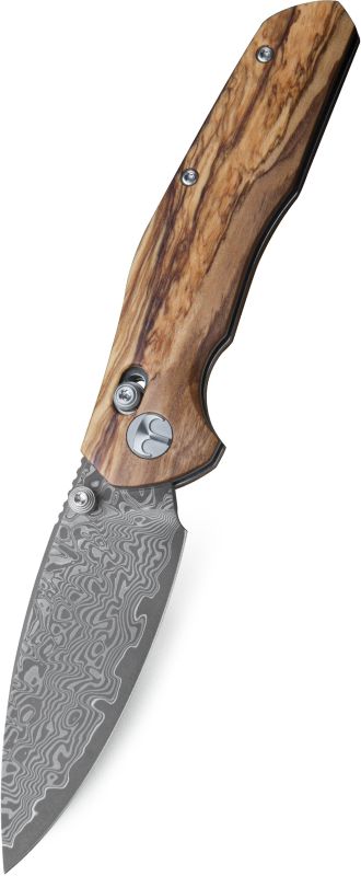 BESTECH Zatvárací nôž RONAN BarLock Damascus - olivewood (BMK02M)