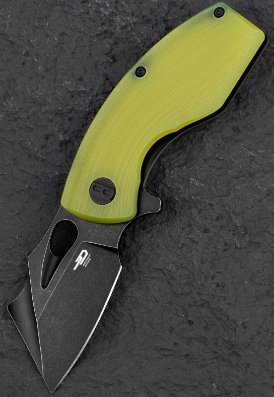 BESTECH Zatvárací nôž LIZARD LinerLock Black SW - lime green (BG39F)