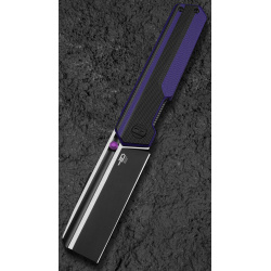 BESTECH Zatvárací nôž TARDIS LinerLock Black PVD - purple / black (BG54D)