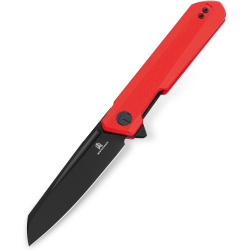 BESTECH Zatvárací nôž DUNDEE LinerLock Black PVD - red (BMK09F)