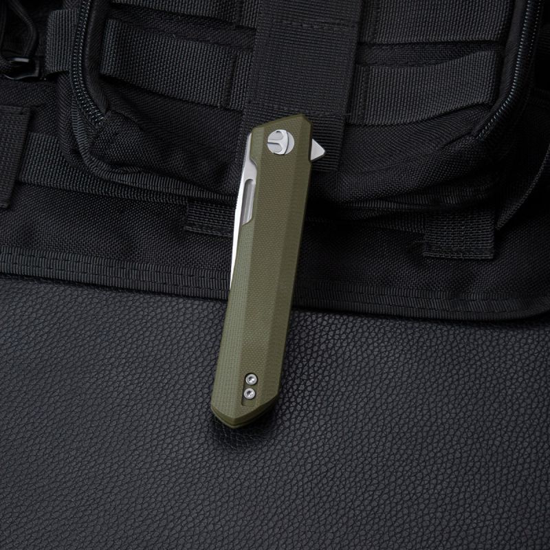 BESTECH Zatvárací nôž DUNDEE LinerLock - green (BMK01B)
