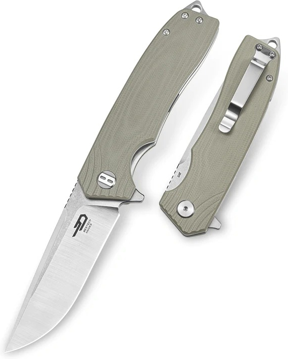 BESTECH Zatvárací nôž LION LinerLock - beige (BG01C)