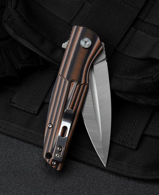 BESTECH Zatvárací nôž FIN LinerLock - black / beige (BG34C-1)