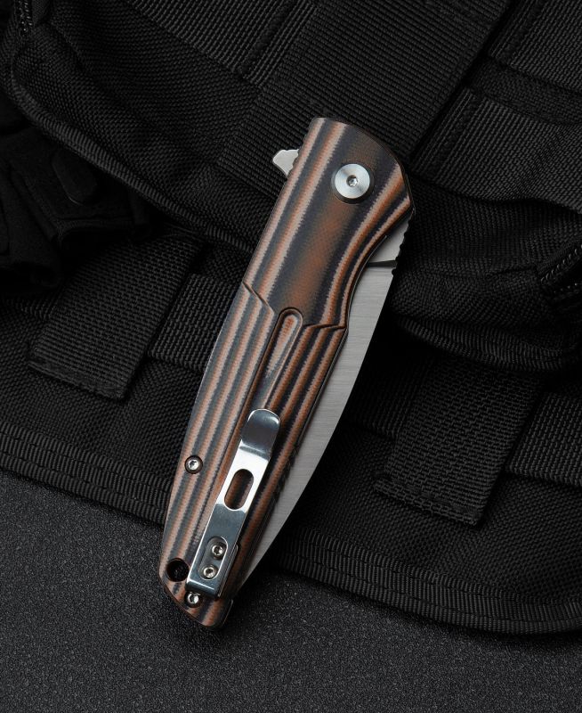 BESTECH Zatvárací nôž FIN LinerLock - black / beige (BG34C-1)