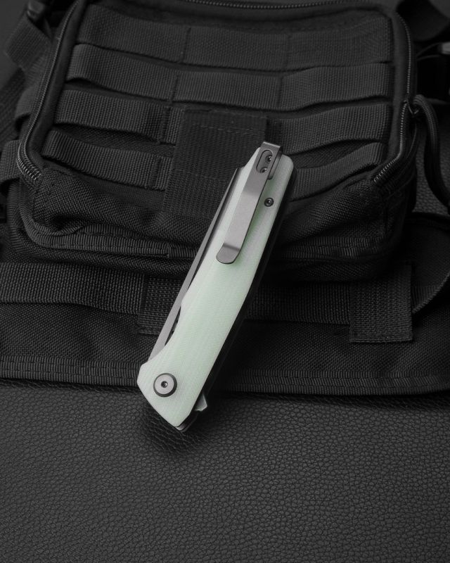 BESTECH Zatvárací nôž SLYTHER LinerLock Grey titanized - transparent (BG51B-3)