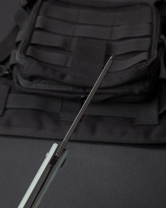 BESTECH Zatvárací nôž SLYTHER LinerLock Grey titanized - transparent (BG51B-3)