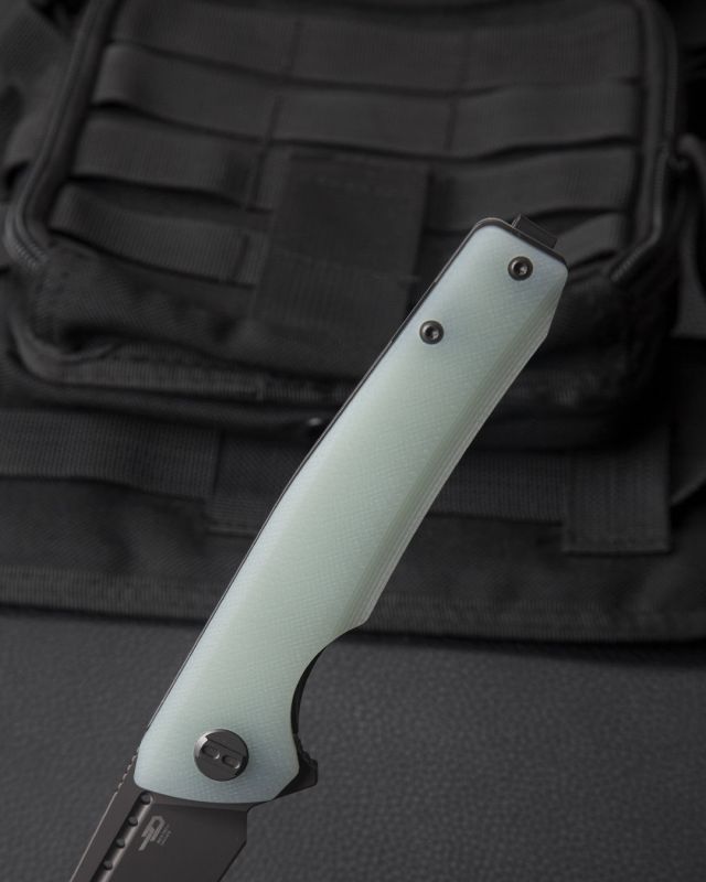 BESTECH Zatvárací nôž SLYTHER LinerLock Grey titanized - transparent (BG51B-3)