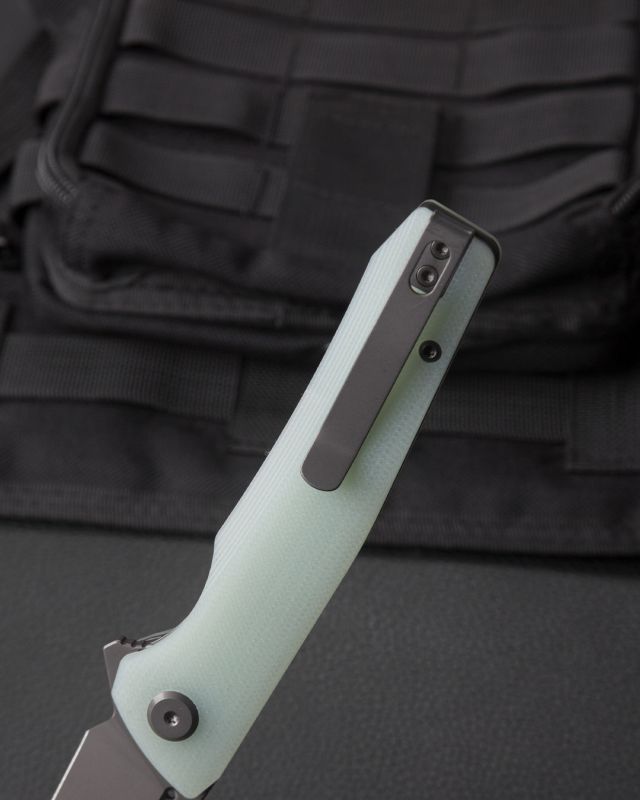 BESTECH Zatvárací nôž SLYTHER LinerLock Grey titanized - transparent (BG51B-3)