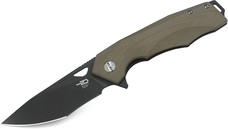 BESTECH Zatvárací nôž TOUCAN LinerLock Grey PVD - beige (BG14C-2)