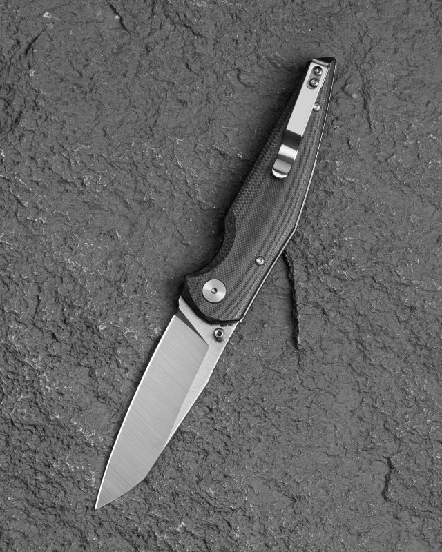 BESTECH Zatvárací nôž SNAKEBIRD ButtonLock - black (BG58C)