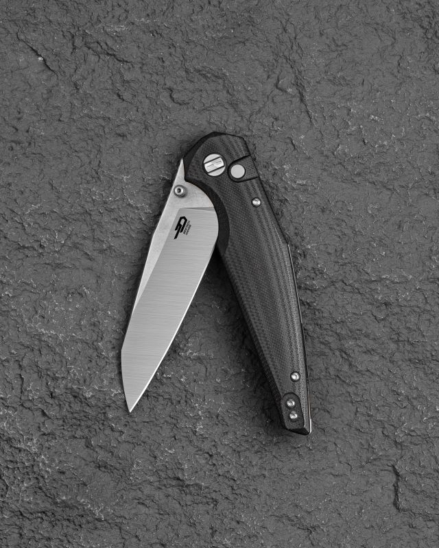 BESTECH Zatvárací nôž SNAKEBIRD ButtonLock - black (BG58C)