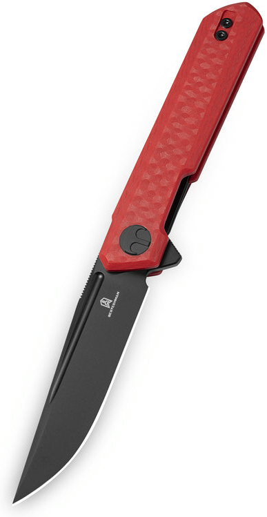 BESTECH Zatvárací nôž MINI DUNDEE LinerLock Black PVD - red (BMK03N)