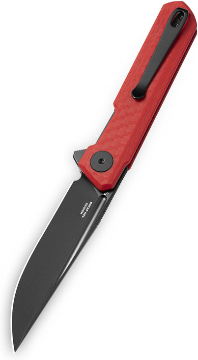 BESTECH Zatvárací nôž MINI DUNDEE LinerLock Black PVD - red (BMK03N)