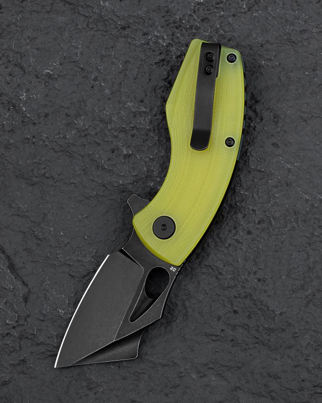 BESTECH Zatvárací nôž LIZARD LinerLock Black SW - lime green (BG39F)