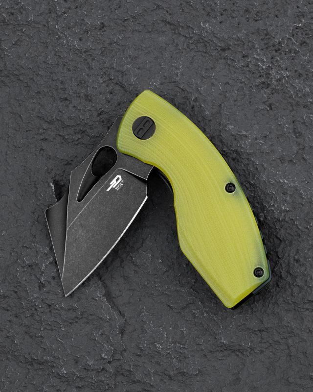 BESTECH Zatvárací nôž LIZARD LinerLock Black SW - lime green (BG39F)