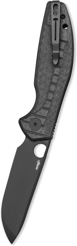 BESTECH Zatvárací nôž ANGRY OWL ButtonLinerLock Black PVD - black (BMK12F-2)