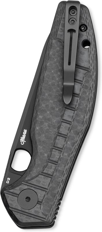 BESTECH Zatvárací nôž ANGRY OWL ButtonLinerLock Black PVD - black (BMK12F-2)