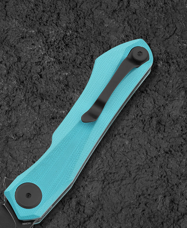 BESTECH Zatvárací nôž IVY LinerLock Black SW - light blue (BG59F)