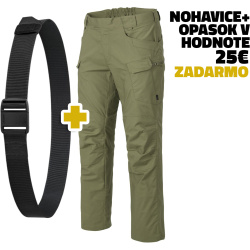 HELIKON Dlhé nohavice UTP PolyCotton Stretch RipStop + opasok EDC Magnetic belt  - olive green (SP-UTL-SP-02)