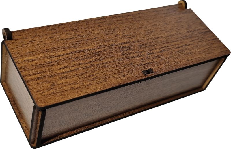 Municák box na zatvárací nožík, orech tmavý