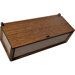 Municák box na zatvárací nožík, orech tmavý