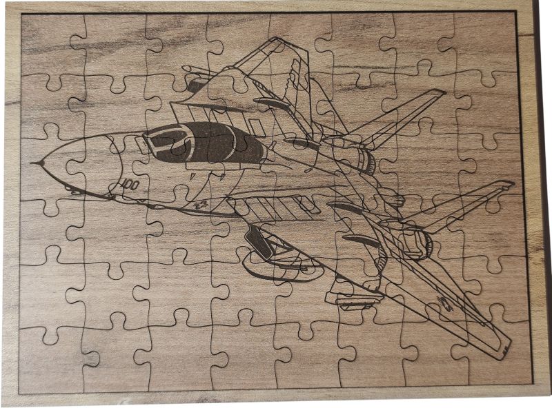 Muničák Drevené puzzle, F14 tomcat