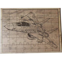 Muničák Drevené puzzle, F14 tomcat